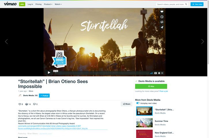 “Storitellah” | Brian Otieno Sees Impossible by Devlo Media