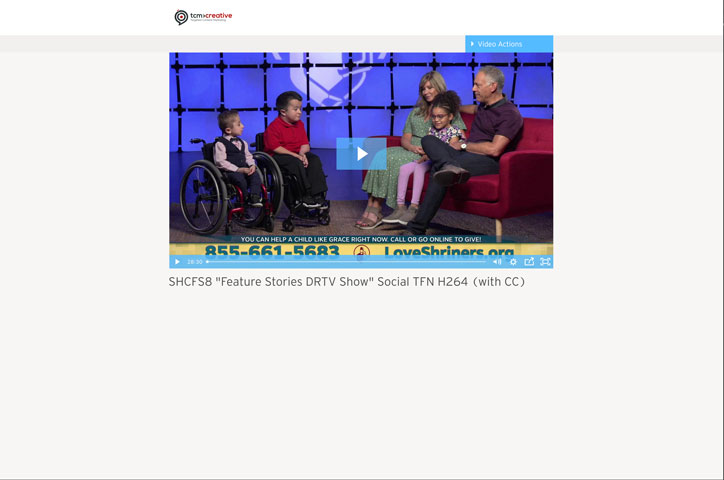 Shriners Hospitals for Children Feature Stories by TCM Creative