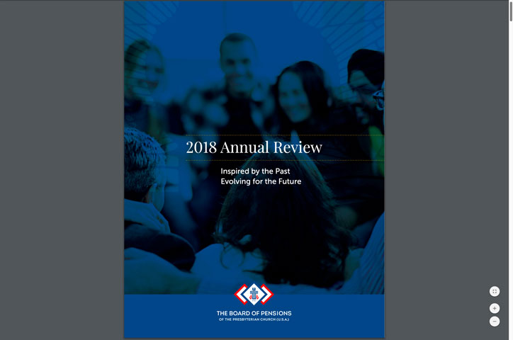 2018 Annual Review: Inspired by the Past, Evolving for the Future by The Board of Pensions of the Presbyterian Church (U.S.A.)