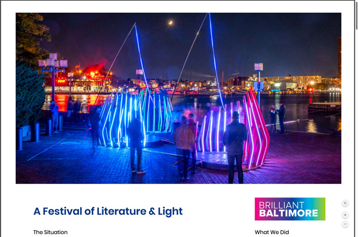 2019 Brilliant Baltimore Festival Campaign by CURE by CURE