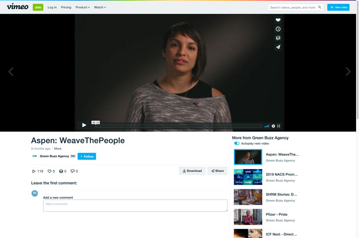 The Aspen Institute: WeaveThePeople by Green Buzz Agency