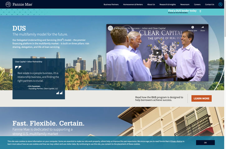“Power of Partnership” microsite by Fannie Mae