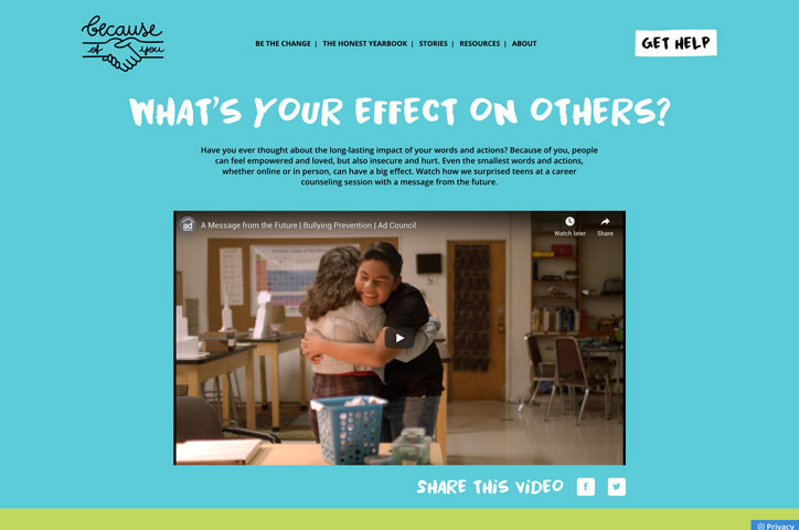 #BecauseOfYou by HelpGood