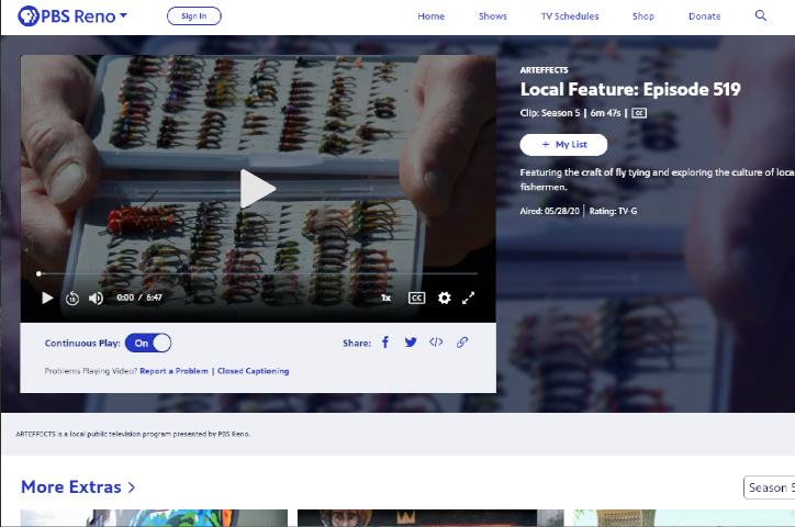 ARTEFFECTS - The Art of Fly Tying by PBS Reno