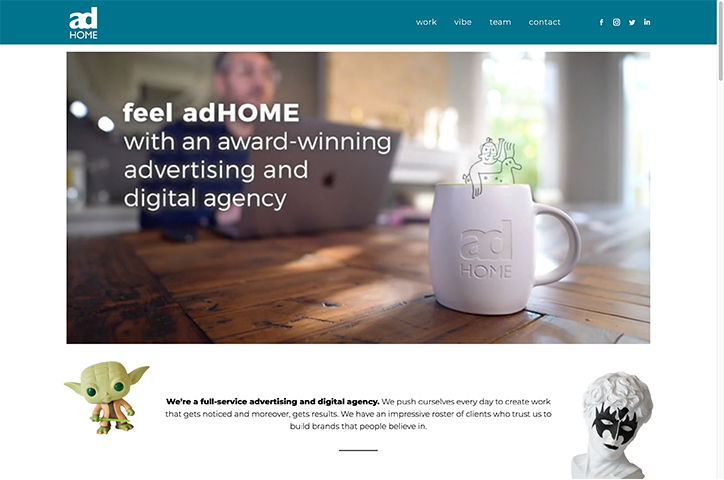 adHOME Creative Website by adHOME Creative Inc.