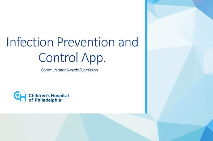 Children's Hospital of Philadelphia: Infection Prevention & Control Application by Drexel University