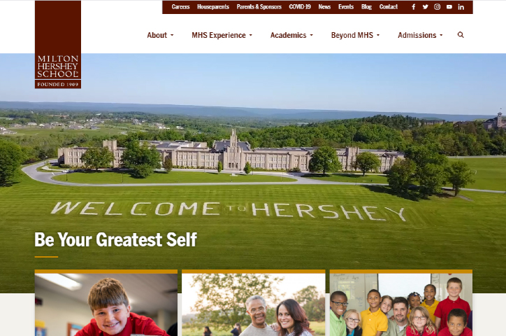mhskids.org Website Redesign by Milton Hershey School
