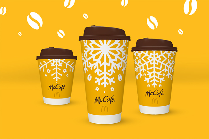 2020 McCafé Holiday Packaging by Boxer Brand Design