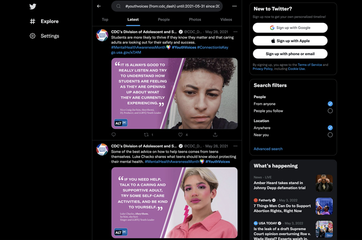 #YouthVoices: CDC DASH’s Youth Mental Health Series by Westat