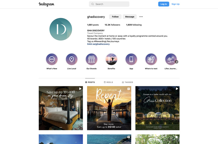 GHA DISCOVERY Instagram by Global Hotel Alliance