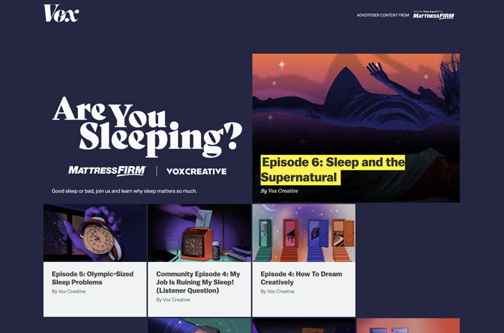 "Are You Sleeping?" by Vox Media