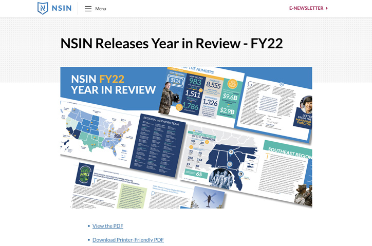 NSIN Year in Review FY22 by National Security Innovation Network