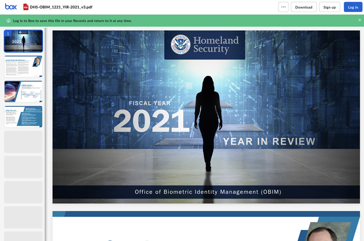 DHS OBIM 2021 Year in Review by MirLogic Solutions