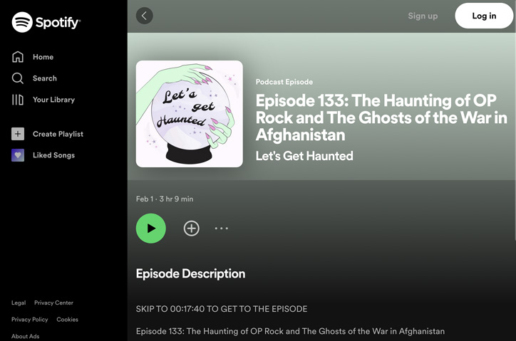 "The Haunting of OP Rock and The Ghosts of the War in Afghanistan" by Let's Get Haunted