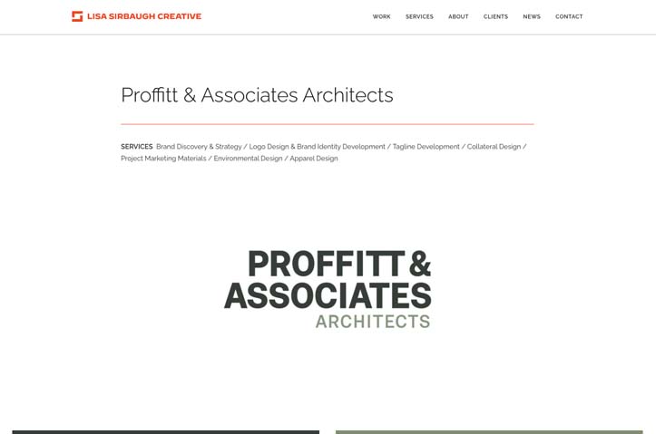 Proffitt & Associates Architects Branding by Lisa Sirbaugh Creative
