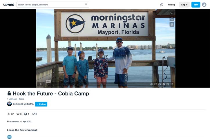 Hook the Future:  Cobia Camp by Gemstone Media