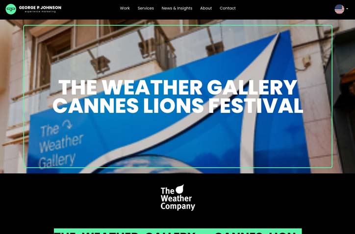 The Weather Company at Cannes by George P. Johnson Experience Marketing