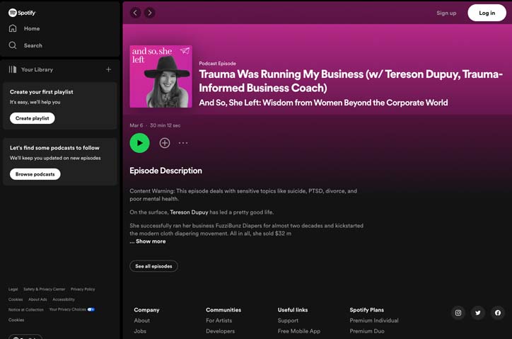 Trauma Was Running My Business (w/ Tereson Dupuy, Trauma-Informed Business Coach) by Cansulta