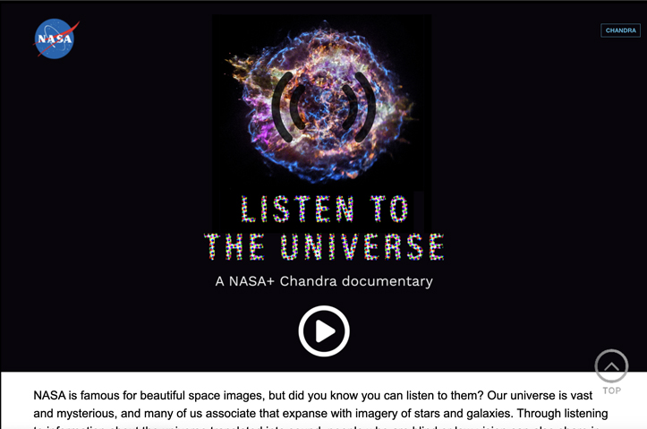 Listen to the Universe by NASA/Chandra X-ray Center/Smithsonian