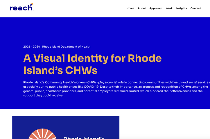 Audience-Driven Visual Identity for RI’s CHWs by Reach Consulting