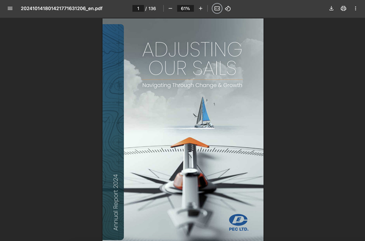 PEC Ltd AR 2024- Adjusting Our Sail by Meta Fusion