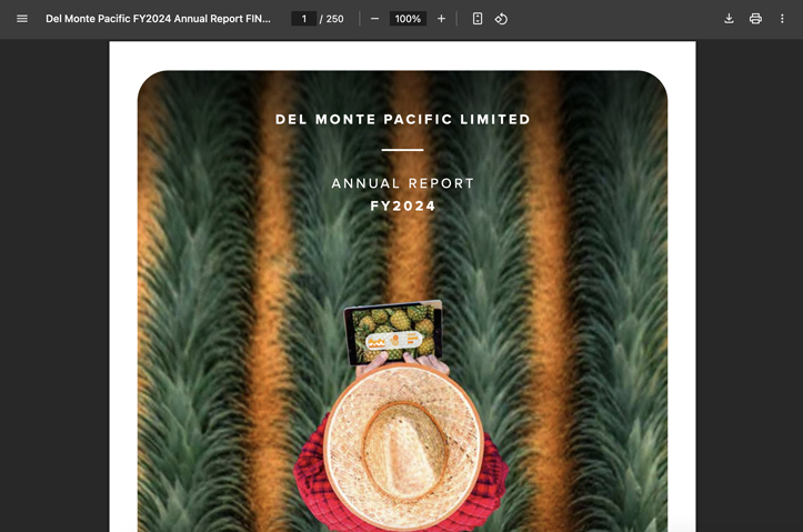 Del Monte Pacific Limited AR 2024 by Meta Fusion