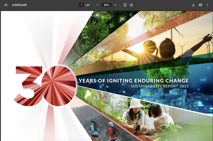 ST Telemedia SR Report 2023 - 30 Years of Igniting Enduring Change by Meta Fusion