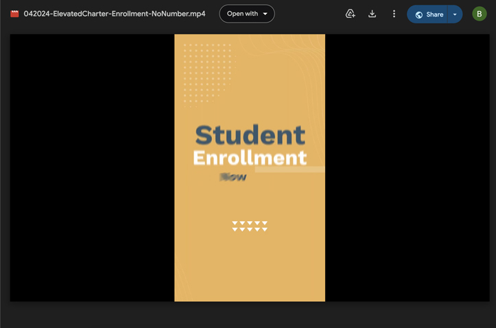 Elevated Charter Enrollment by Target River