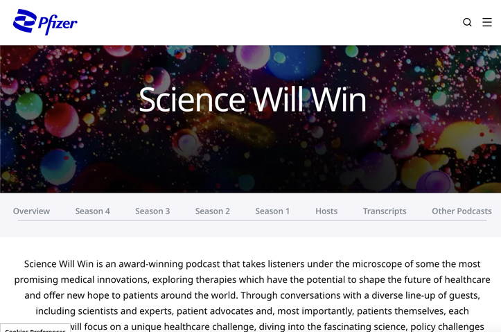 Pfizer Science Will Win - Season 3 by Pfizer