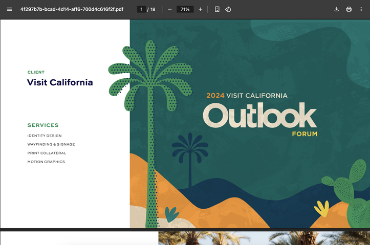Visit California 2024 Outlook Forum by Page Design Group