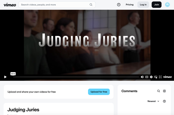 Judging Juries by Social Action Media