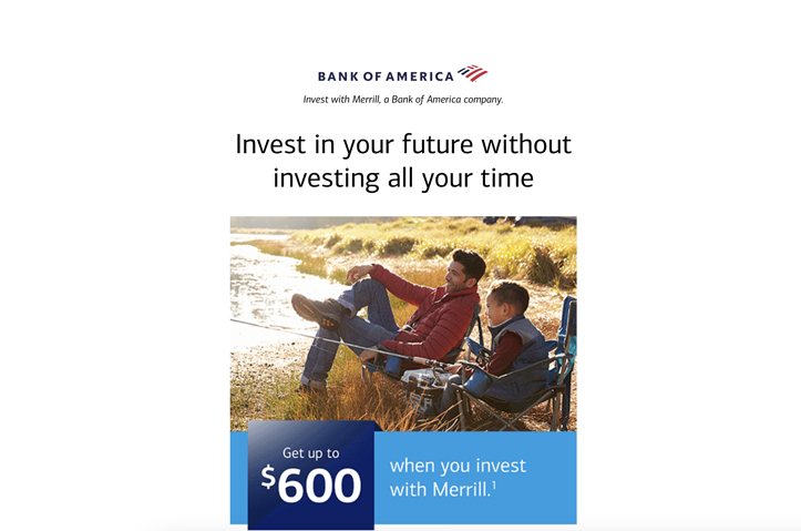 Invest in your future without investing all your time email by Bank of America