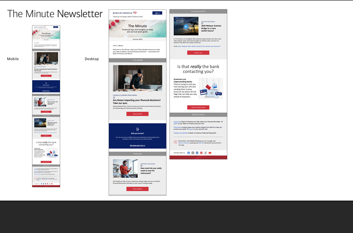 The Minute eNewsletter by Bank of America