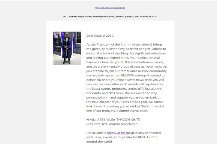 NYU Alumni News: News about and for our community of NYU alumni and friends. by New York University Office of Alumni Relations