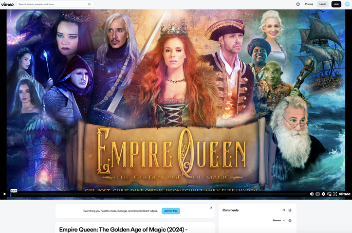 EMPIRE QUEEN: The Golden Age of Magic by HQEQ Films llc