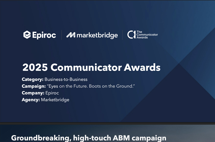 Epiroc & Marketbridge | "Eyes on the Future. Boots on the Ground" by Marketbridge