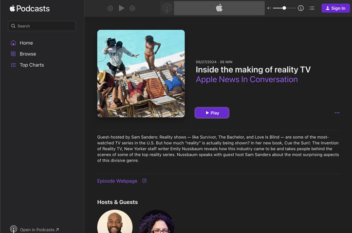 Apple News In Conversation - Entertainment, Individual Episodes by Apple News