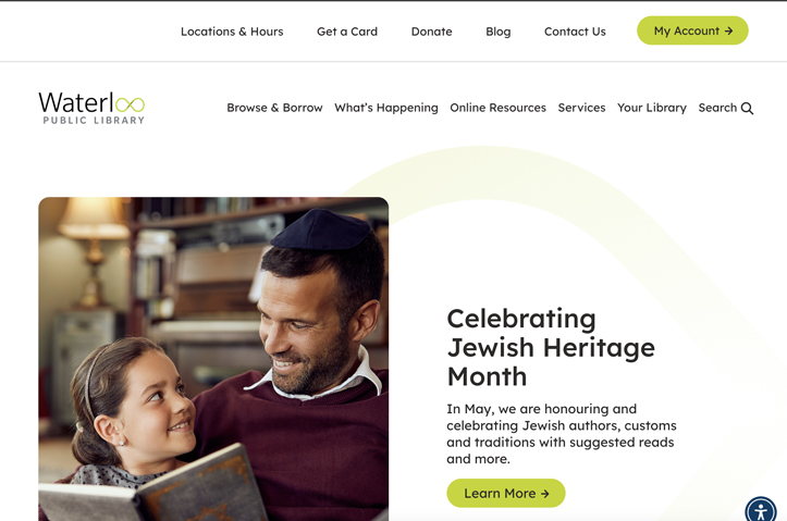 Waterloo Public Library Website Refresh by Stryve Digital Marketing