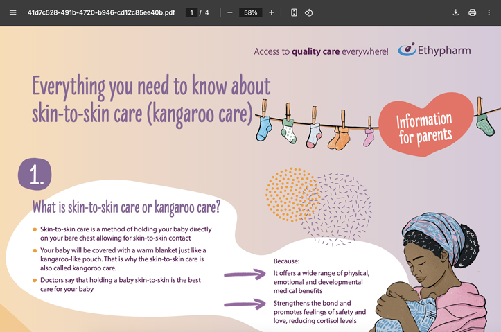 Promoting the Skin-to-Skin Method Among Parents to Reduce Infant Mortality in Africa by 2strom - The Healthcare Agency Berlin - Germany