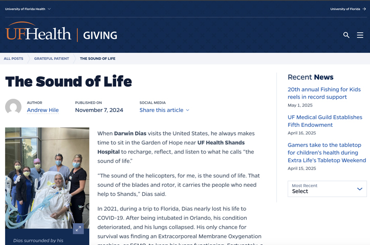 The Sound of Life by UF Health Advancement