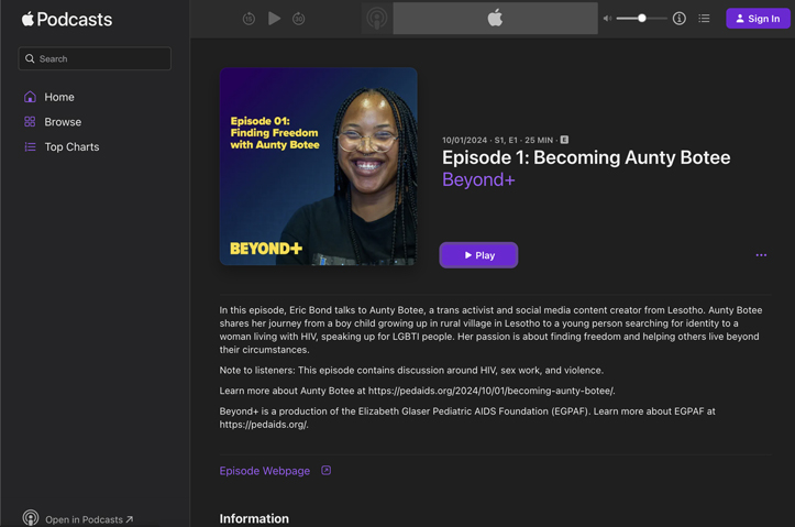 Beyond+ by Elizabeth Glaser Pediatric AIDS Foundation