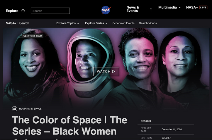 The Color of Space | Black Women Astronauts by NASA+