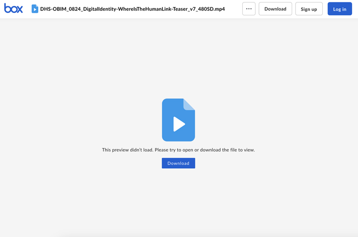 DHS OBIM Lifetime of Identity Teaser Video by MirLogic Solutions