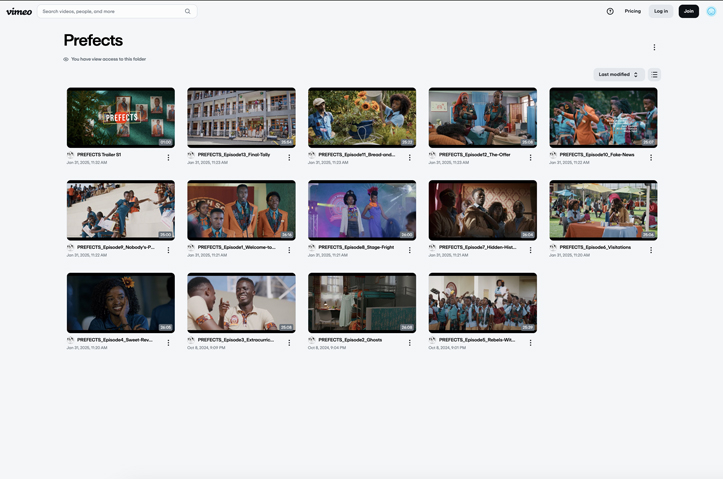 Prefects TV Series by Peripheral Vision International (PVI)