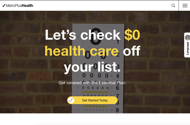 MetroPlusHealth Website by Bellweather Agency