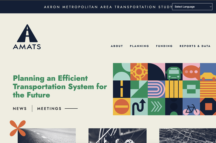 Akron Metropolitan Area Transportation Study Website by TRIAD Communications, Inc.