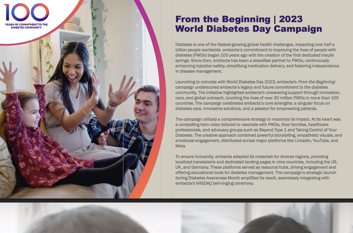 From the Beginning | 2023 World Diabetes Day Campaign by Addison Whitney