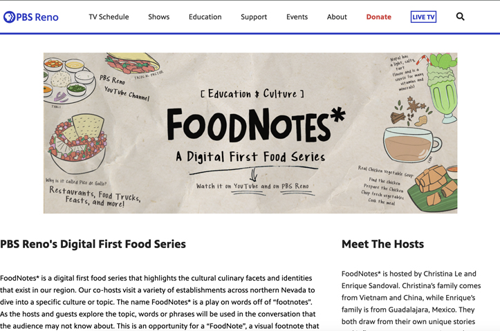 FoodNotes* by PBS Reno