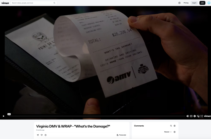 WRAP and Virginia DMV: What's the Damage? by BES Studios