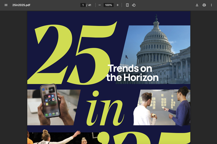 25 in '25 Trends On The Horizon by Horizon Media